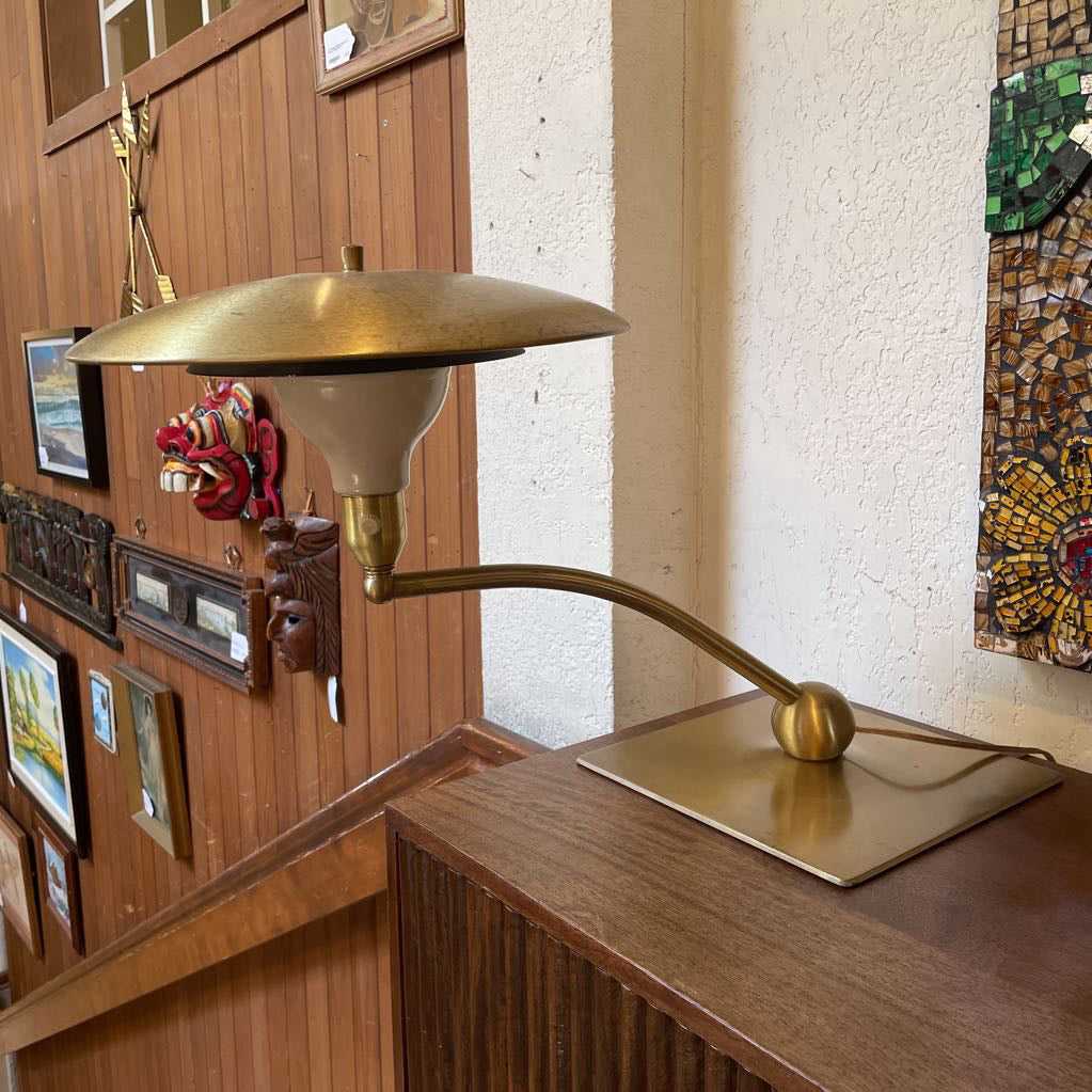 Golden Flying Saucer Sconce Lamp