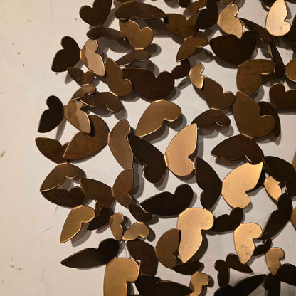 Golden Metal Butterfly Wall Art