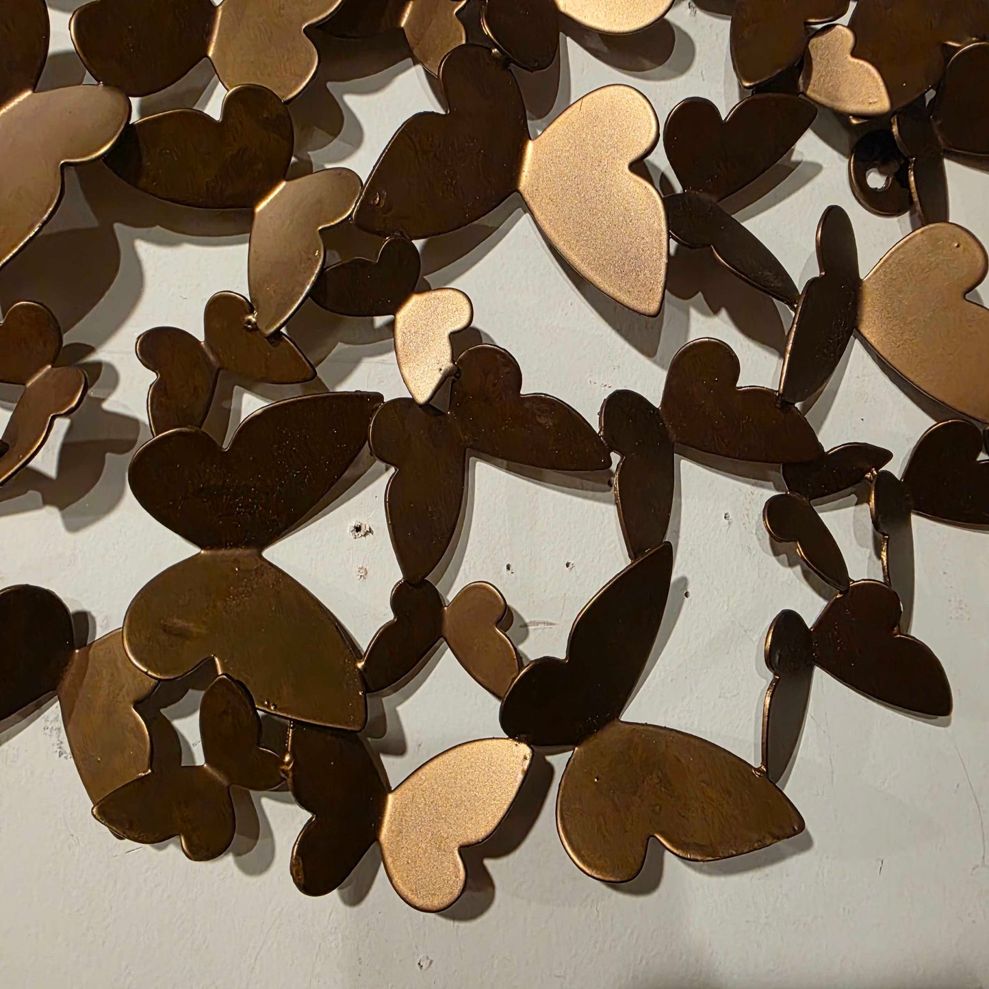 Golden Metal Butterfly Wall Art