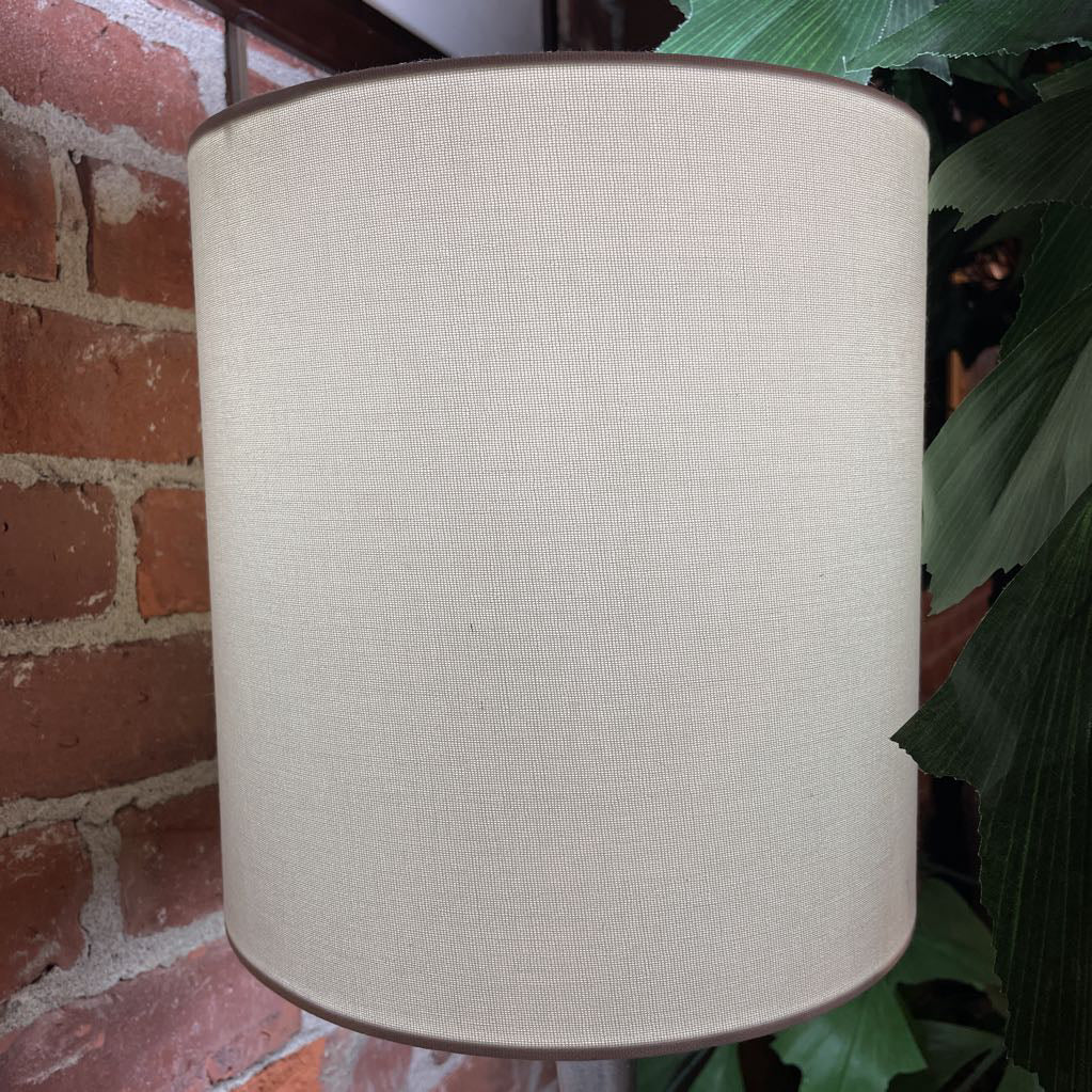 Brushed SS Lamp w/ Barrel Shade LAMPS