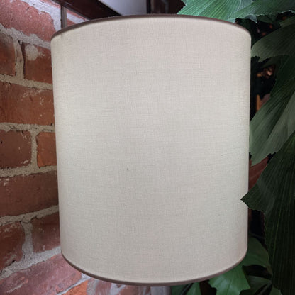 Brushed SS Lamp w/ Barrel Shade LAMPS