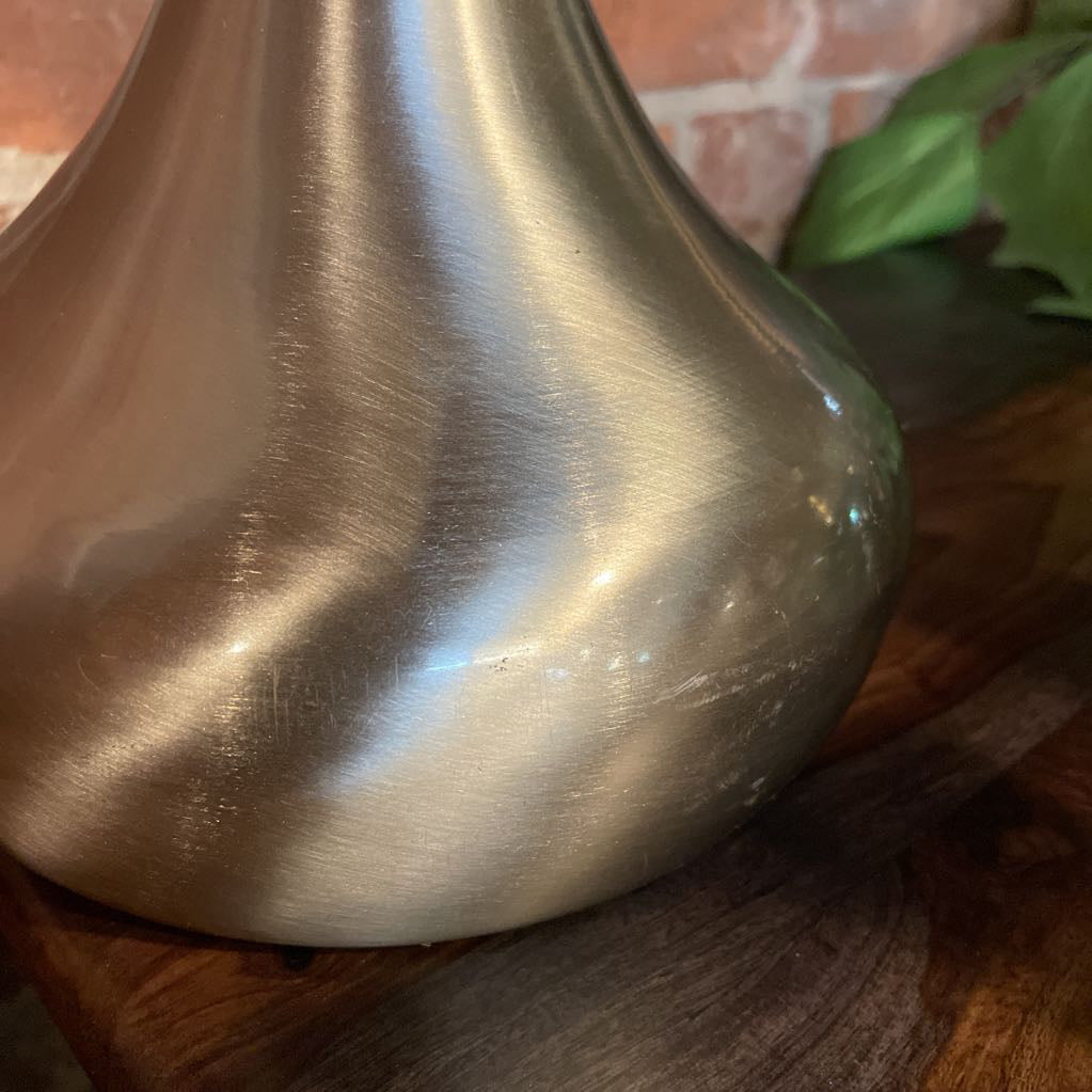 Brushed SS Lamp w/ Barrel Shade LAMPS