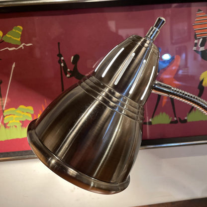Brushed SS Gooseneck Desk Lamp