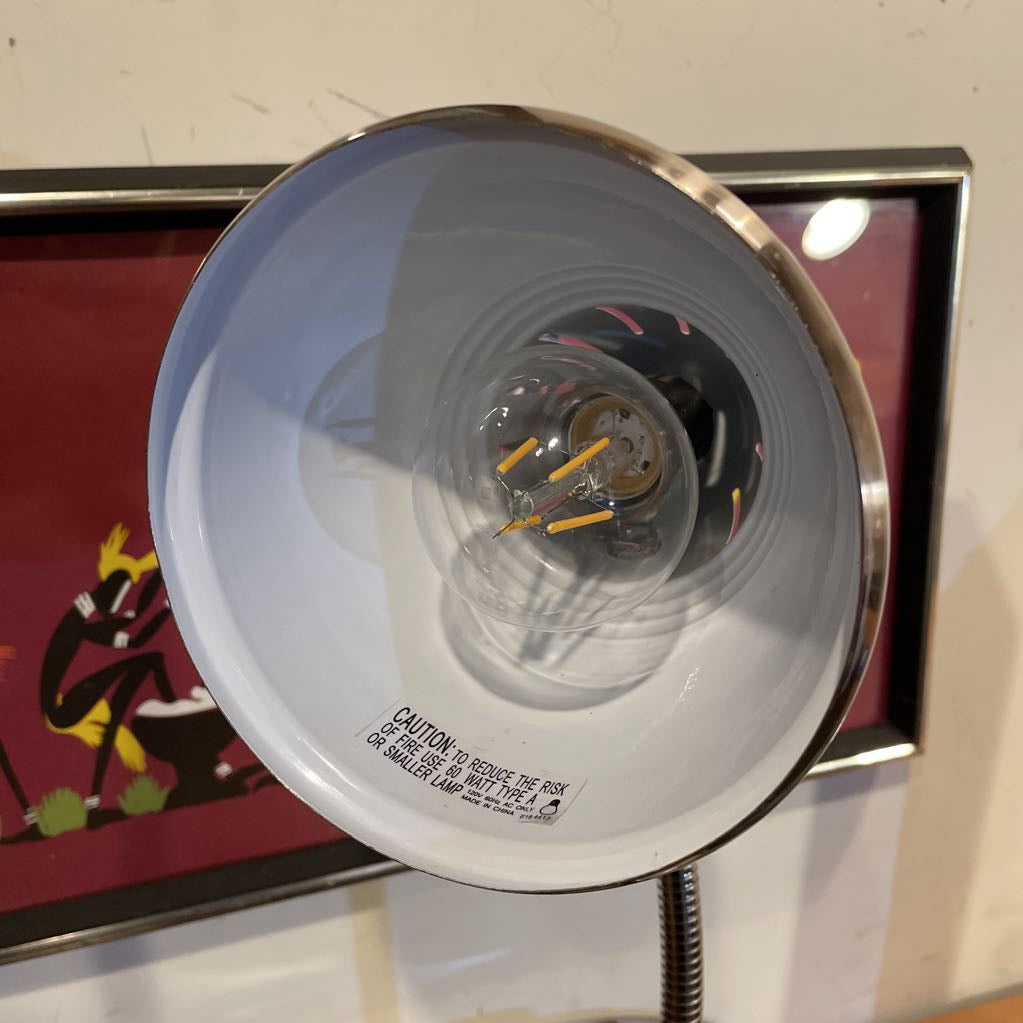 Brushed SS Gooseneck Desk Lamp