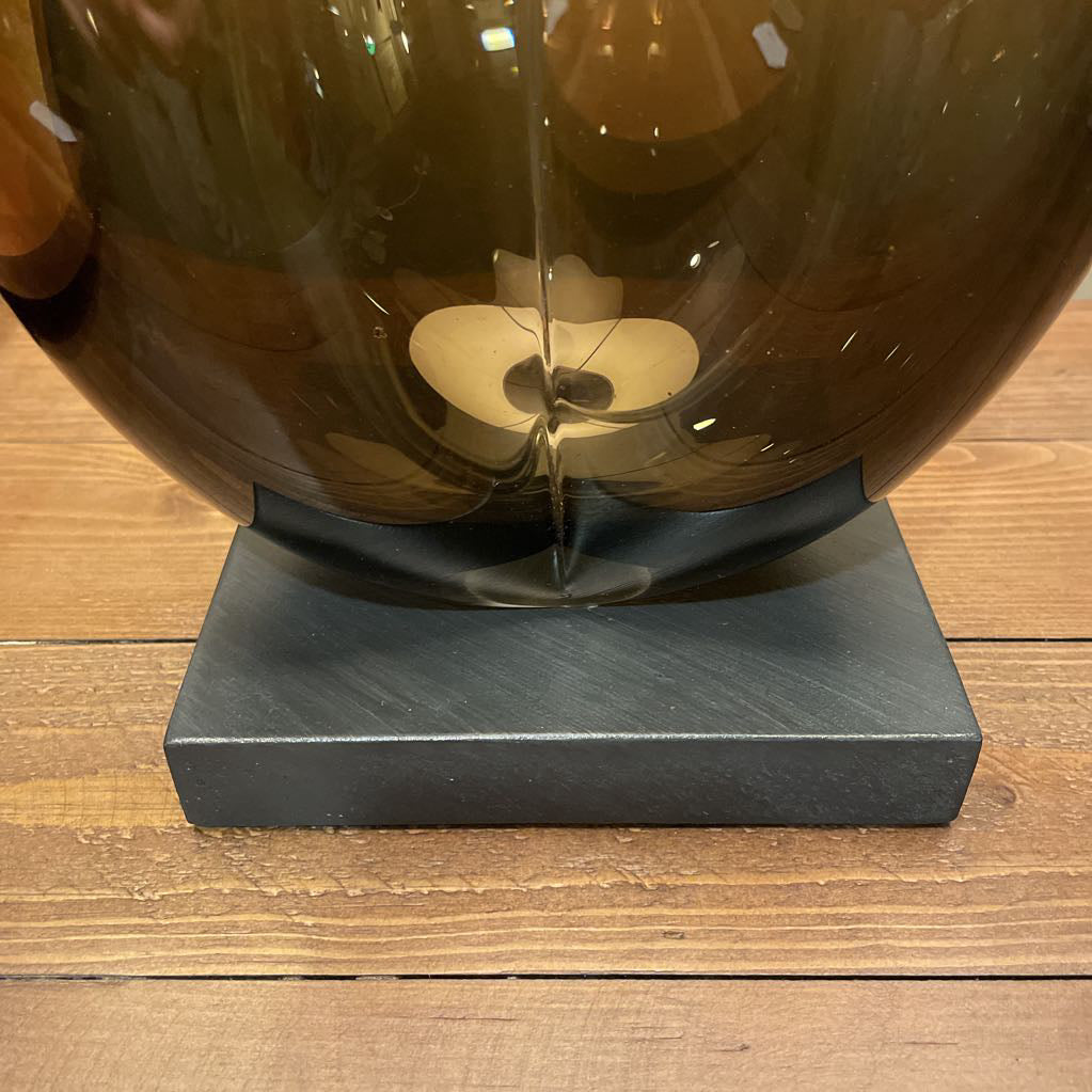 Purple Shade Olive Base Table Lamp
