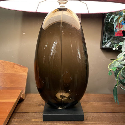 Purple Shade Olive Base Table Lamp