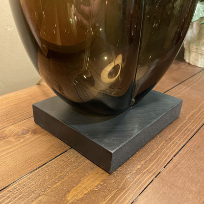 Purple Shade Olive Base Table Lamp