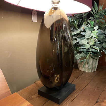 Purple Shade Olive Base Table Lamp