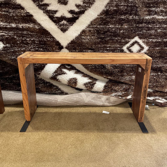Custom Wood + Metal Entry Bench C ACCENT BENCHES