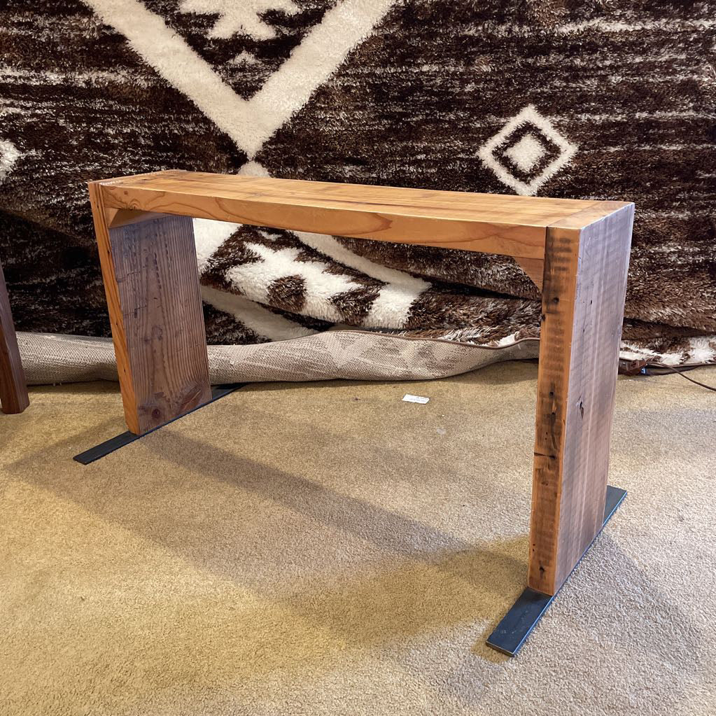 Custom Wood + Metal Entry Bench C ACCENT BENCHES
