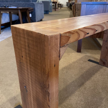 Custom Wood + Metal Entry Bench C ACCENT BENCHES