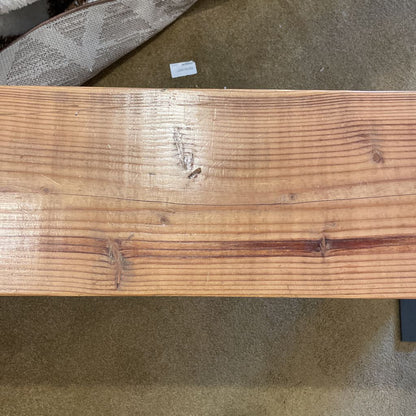 Custom Wood + Metal Entry Bench C ACCENT BENCHES