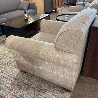 Patterned Cream Accent Chair U ACCENT CHAIRS