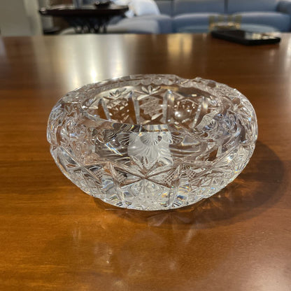 Heavy Cut Crystal Ashtray