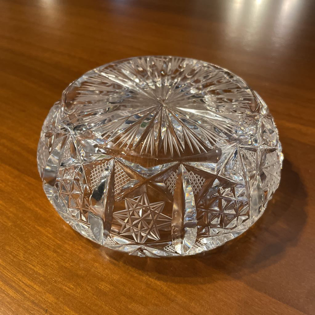 Heavy Cut Crystal Ashtray