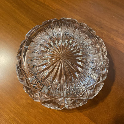 Heavy Cut Crystal Ashtray