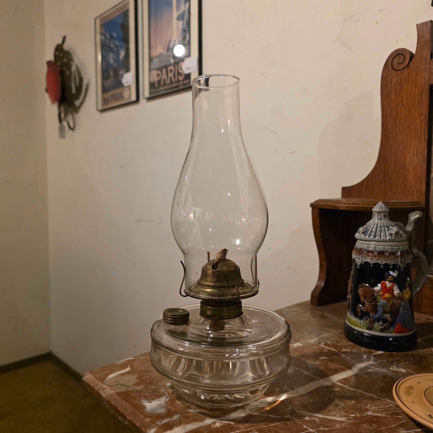 Vint. Oil Lamp