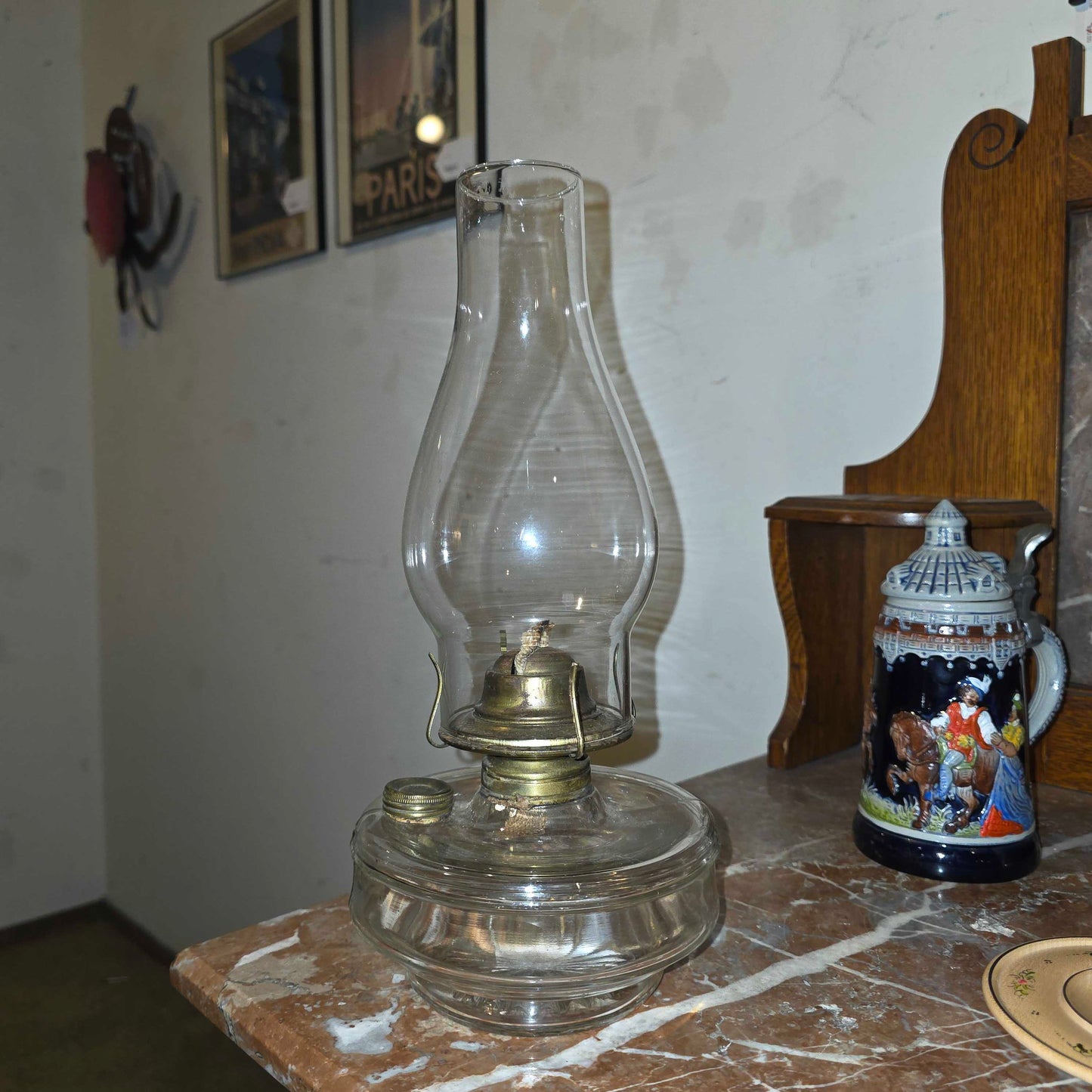 Vint. Oil Lamp