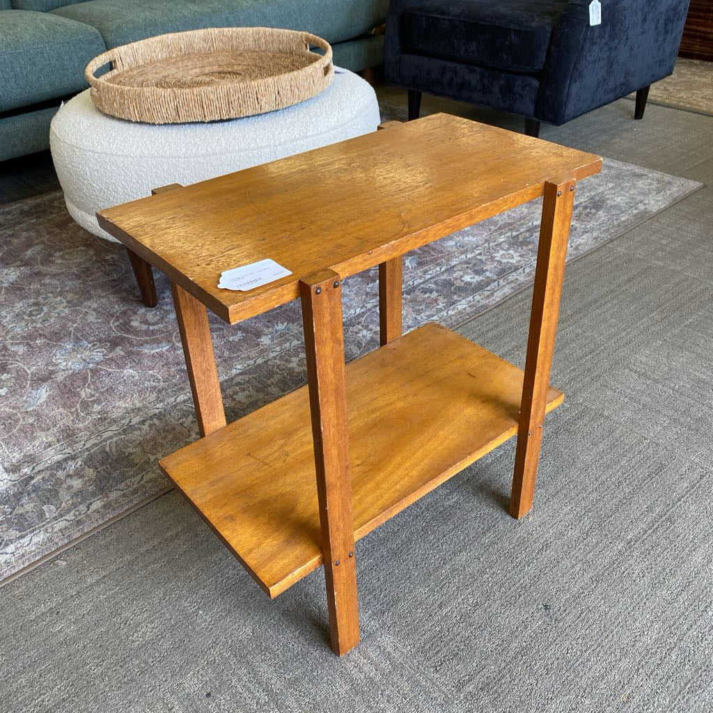 Vintage 2Tier Side Table Plant Stand