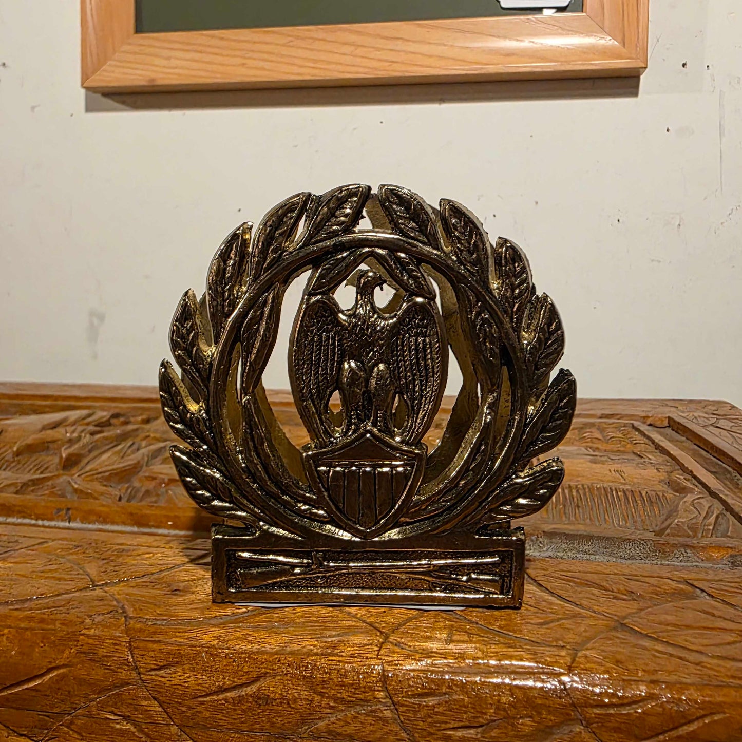 Brass Eagle Letter Holder