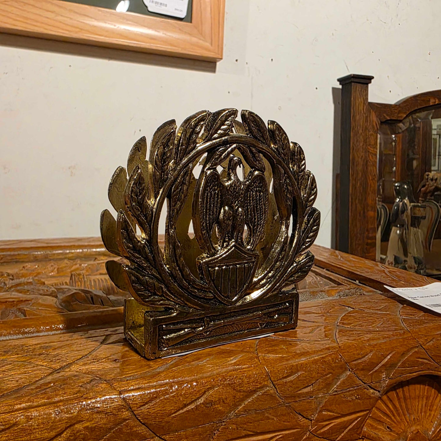 Brass Eagle Letter Holder
