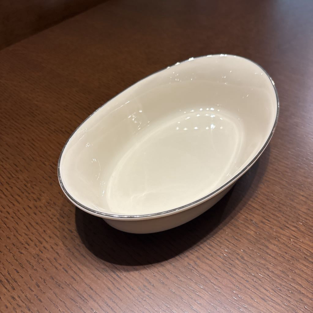Large Lenox Silver Rim Dish