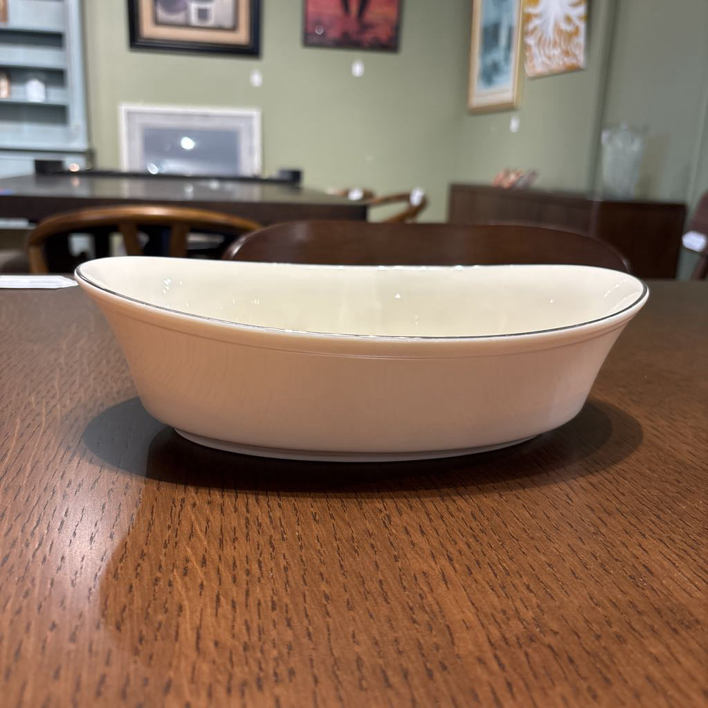 Large Lenox Silver Rim Dish