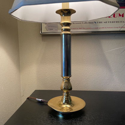 Brass and Chrome Table Lamp