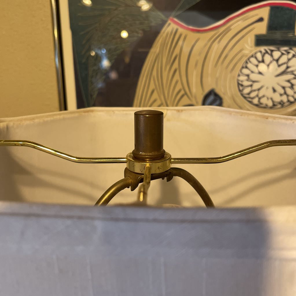 Brass and Chrome Table Lamp