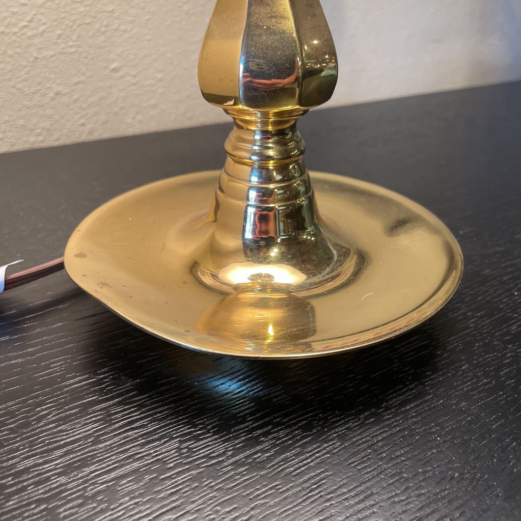 Brass and Chrome Table Lamp