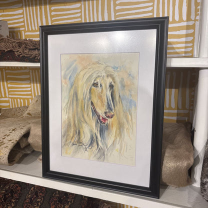 Original Afghan Hound Painting ART
