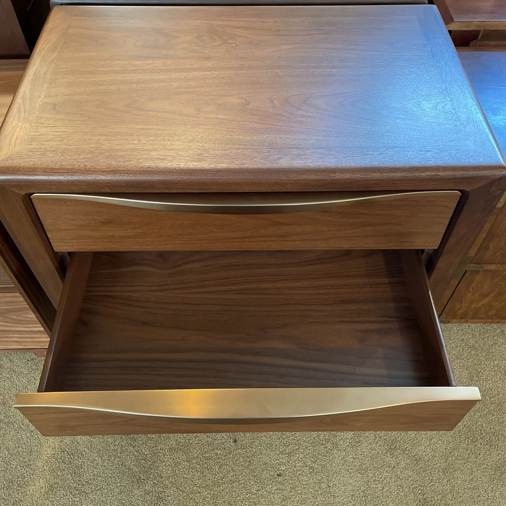RH Gael Walnut 3 Drawer Nightstand