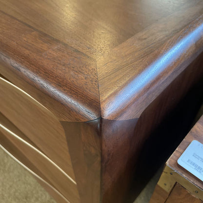 RH Gael Walnut 3 Drawer Nightstand