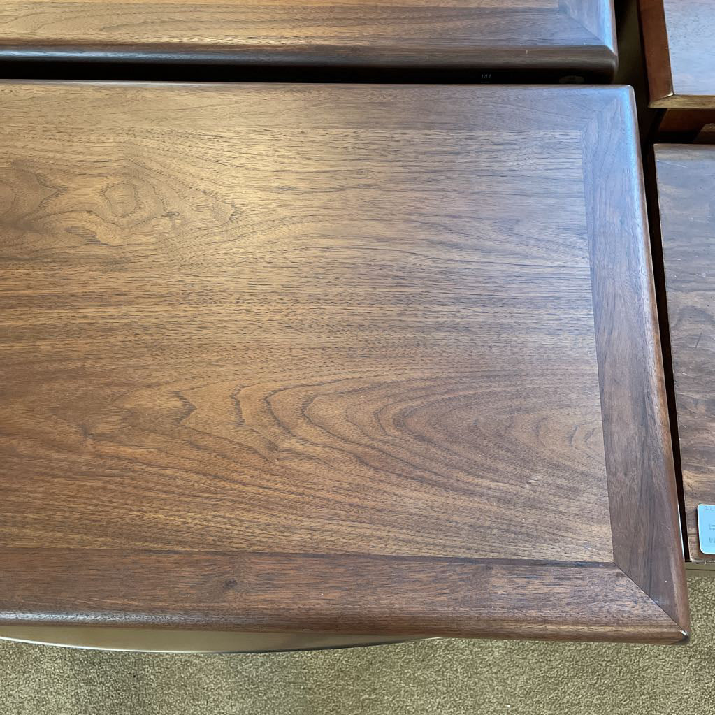 RH Gael Walnut 3 Drawer Nightstand