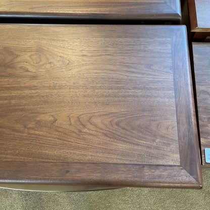 RH Gael Walnut 3 Drawer Nightstand