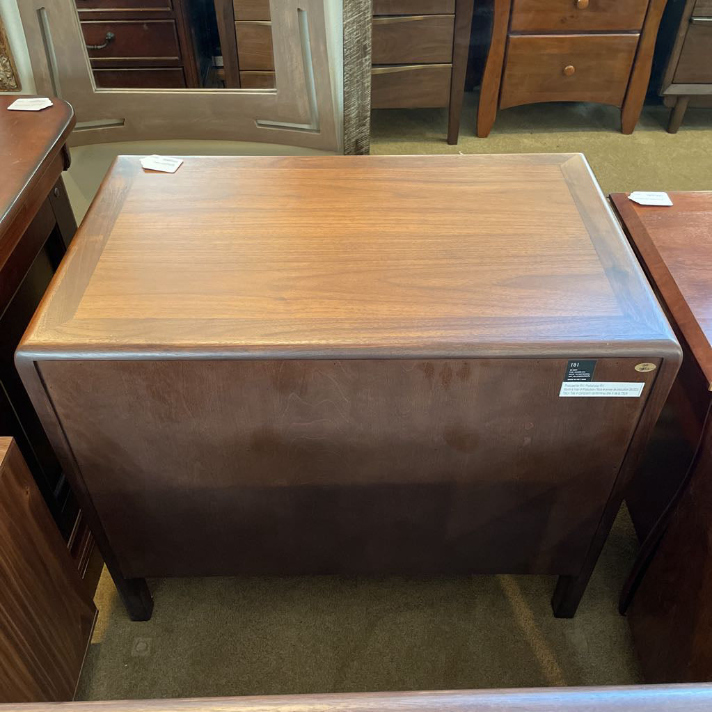 RH Gael Walnut 3 Drawer Nightstand