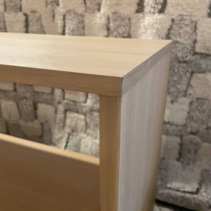 Crate & Barrel Terazza Natural Solid Oak Shelf Unit C BOOKSHELVES