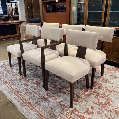 RH Padua Cream Fabric Dining Chairs SET of 6