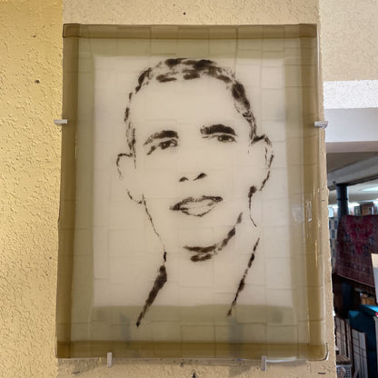JULIE NAGESH Obama Visage in Glass
