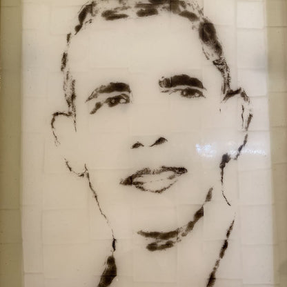 JULIE NAGESH Obama Visage in Glass