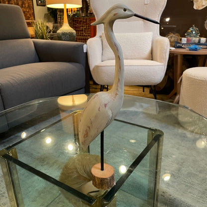 Standing White Heron Decor SMALLS