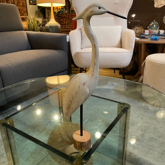 Standing White Heron Decor SMALLS