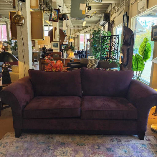 Purple Microsuede Natuzzi Sofa U SOFAS