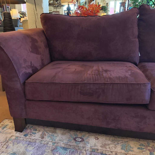 Purple Microsuede Natuzzi Sofa U SOFAS