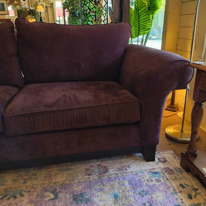 Purple Microsuede Sofa