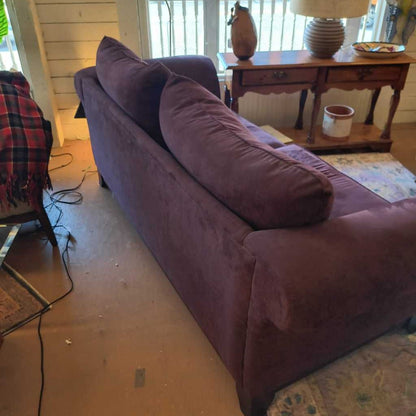 Purple Microsuede Natuzzi Sofa U SOFAS