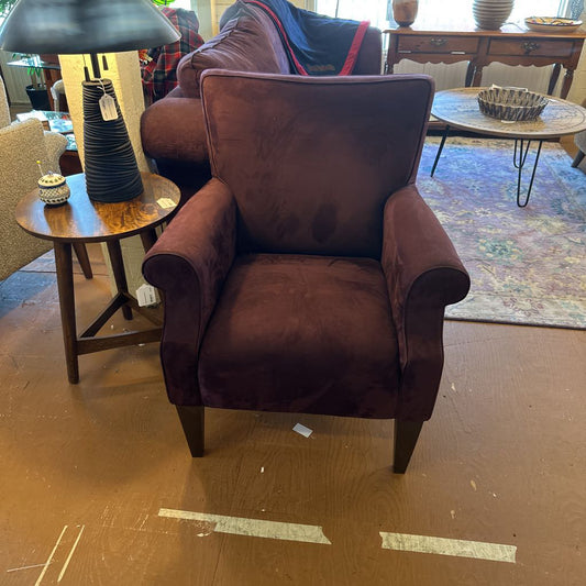 Purple Microsuede Natuzzi Chair U ACCENT CHAIRS