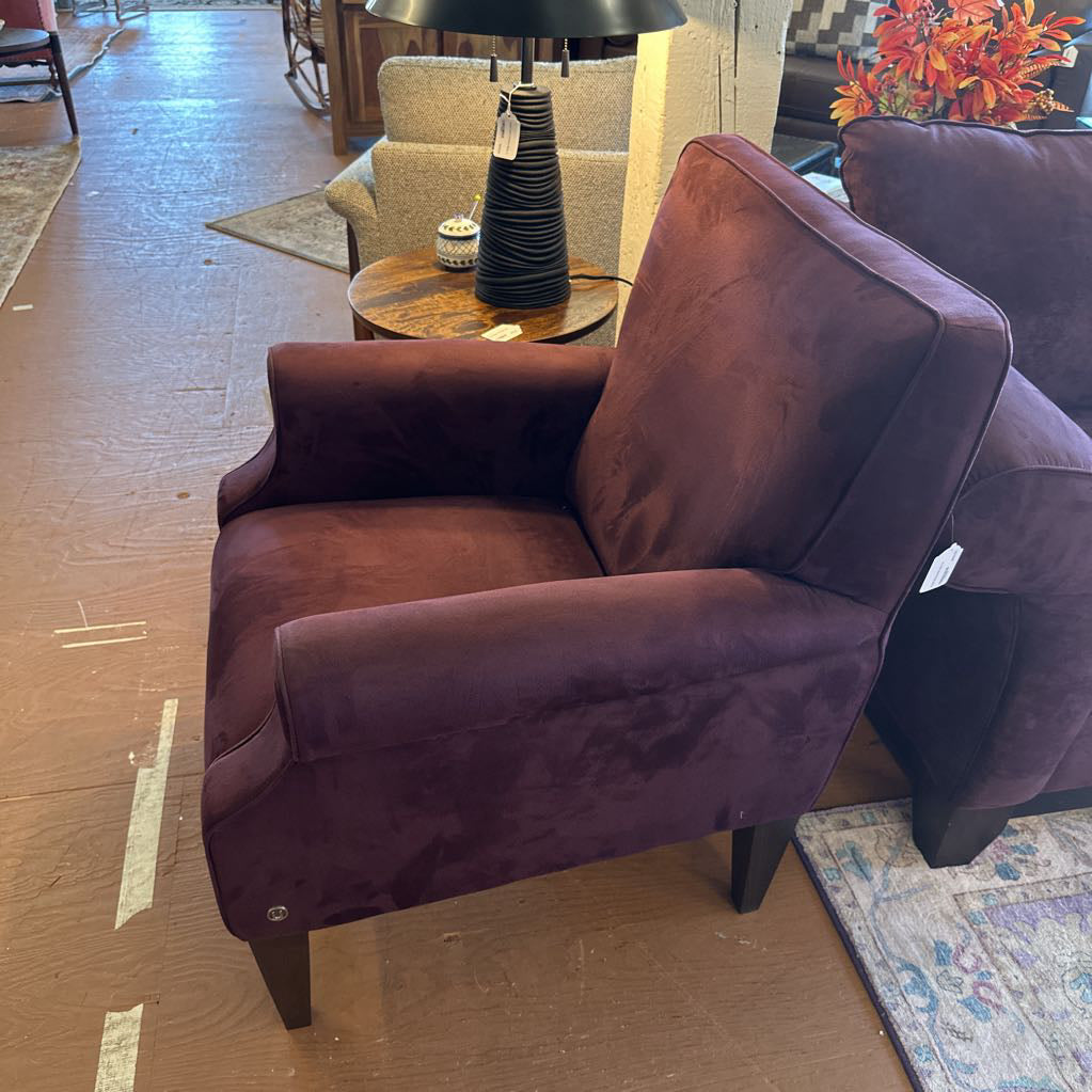 Purple Microsuede Chair