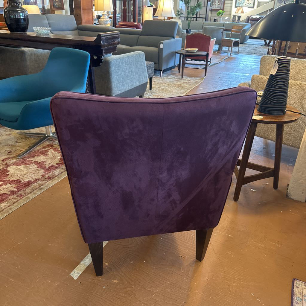 Purple Microsuede Natuzzi Chair U ACCENT CHAIRS