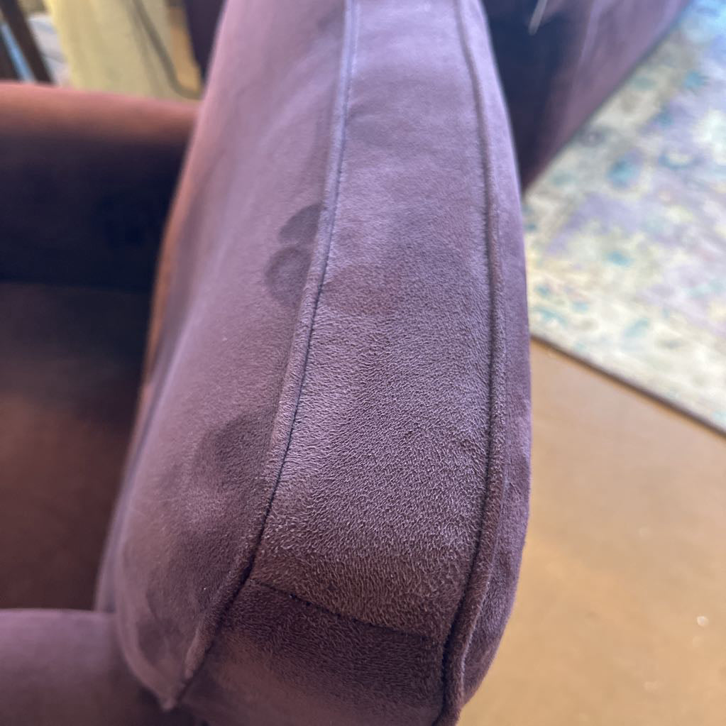 Purple Microsuede Natuzzi Chair U ACCENT CHAIRS